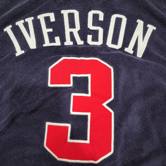 VTG Reebok Hardwood Classics D'Funkd 1948-49 Iverson #3 Syracuse Nats Jersey XXL - Picture 6 of 6